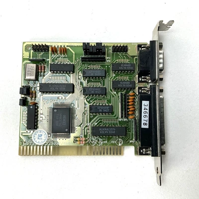 Vintage 16-Bit ISA Multi-IO Controller Card HM83740 Chipset 286 386 486 Systems - Image 1 of 4