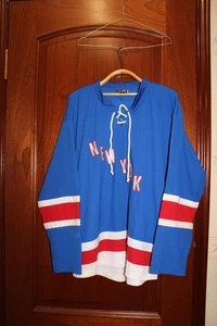Vintage NHL New York Rangers blau Hockey Trikot - Größe L/XL - Bild 1 von 8