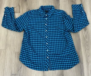 TALBOTS Women’s Blouse Petite Long Sleeve Colorful Button Up 100% Cotton Large - Picture 1 of 7