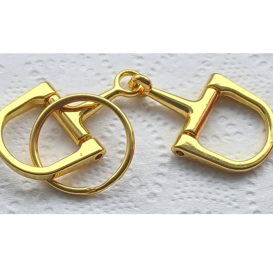 Dee Caballo Ecuestre Bit Llavero Bolso Dije Tono Dorado Foto 1 de 1