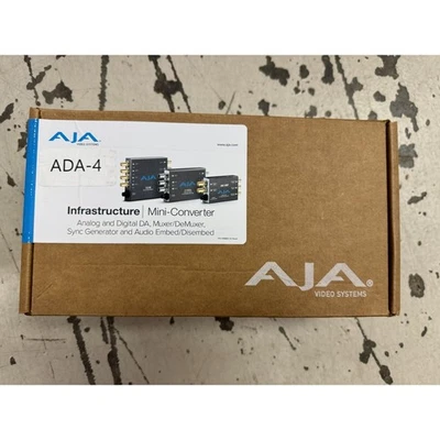 AJA ADA4 4-Channel Bi-Directional Audio A-D and D-A Mini Converter NIB - Image 1 of 3