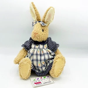 Douglas Betsy Rabbit in Carrot Dress Jointed Plush - Picture 1 of 8