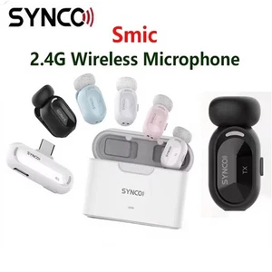 SYNCO Smic 2.4G Wireless Lavalier Microphone System for Smartphone AI Recording  - Picture 1 of 17