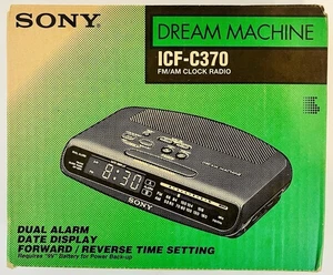 New in Box - Sony Dream Machine ICF-C370 AM/FM Clock Radio - NEW SEALED CONTENTS - Picture 1 of 5