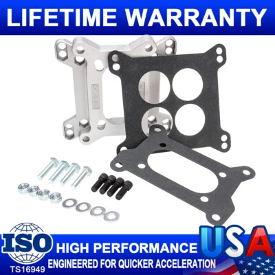 Carb Aluminum 2 Barrel to 4 Barrel Carburetor Intake Manifold Adapter Plate 1933 - Image 1 of 4