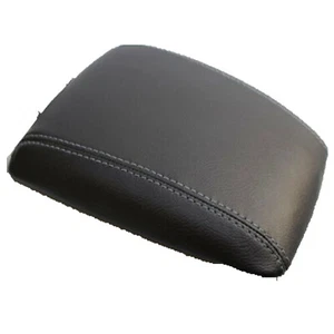 Fits 03-09 Kia Sorento Real Leather Center Console Armrest Cover w/Gray Stitch - Bild 1 von 6