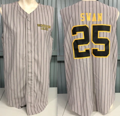 Camiseta deportiva de béisbol Windsor Jazz Swan #25 vintage grande trabajo en equipo  Foto 1 de 4