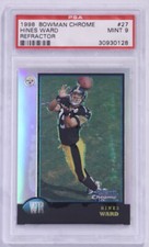 1998 Bowman Chrome Hines Ward Refractor Rookie RC #27 PSA 9 Mint HOF Steelers
