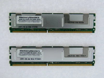 Non per PC 8GB 2x4GB PC2-5300 ECC Fb-Dimm HP Compaq Proliant DL380 G5 Testato - Immagine 1 di 4