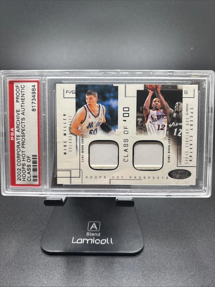 2002 Corporate Archive Proof 2002 Hoops Hot Prospects - Miller And Claxton PSA - Image 1 of 4