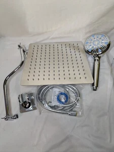 Cobbe 12 Zoll Ganzmetall 3-Wege Regenduschkopf, Hochdruck Duschkopf - Bild 1 von 8