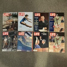Vintage Lot Of 8 Life Magazines 1964
