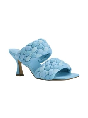 Marc Fisher Light Blue Padded Sandal Heel - Image 1 of 4