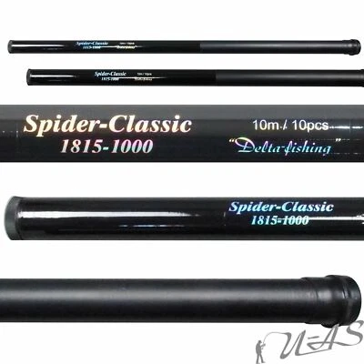 Delta-Fishing Stippe 10M Teleskop Stipp Rute Cb Funk Antenne Geocaching Kva