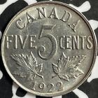 1922 Kanada 5 Cent Lot #D8090 schön!