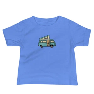 Dog in Van Vanagon Westy T3 Camper Unisex Boy Girl Baby T-Shirt Cute Gift Camp - Picture 1 of 5
