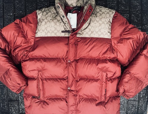Giacca imbottita Coach logo firmato media lunghezza taglia M 2XL