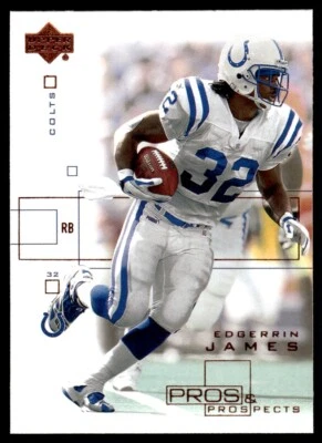 2001 Upper Deck Pros & Prospects Edgerrin James Indianapolis Colts #37 - Image 1 of 2