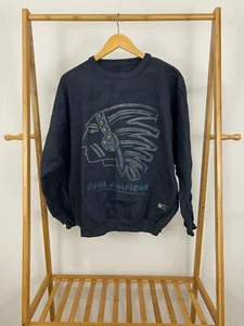 VTG 80s Chief Head Polo Real American Weststreet Westside Sweatshirt Size  - Picture 1 of 6
