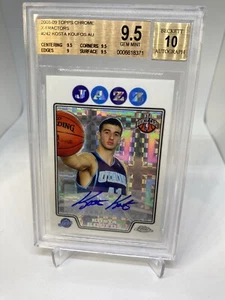 2008 Topps Chrome SP/15 Auto XREFRACTOR  Kosta Koufos Rookie RC BGS 9.5/10 POP 2 - Picture 1 of 5