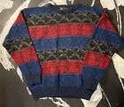 onze soixante-six pull grand-père tricoté lourd coloré taille xl