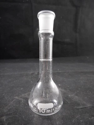 Tapón de frasco volumétrico PYREX Glass Clase A 10 ml TC ±0,02 ml tamaño #9 5642-10 Foto 1 de 3