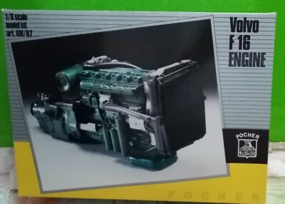 POCHER 1/8 - MODEL KIT MOTORE VOLVO F16 - KM/87 - Immagine 1 di 2