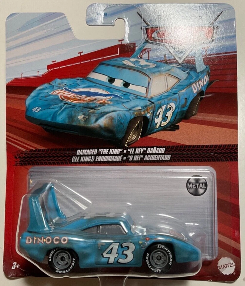 CARS - DAMAGED KING (IL RE) - Mattel Disney Pixar - Immagine 1 di 1