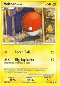 2x (pok-SW-117) Voltorb (C) Pokemon D&P Secret Wonders Card # 117 - Picture 1 of 1