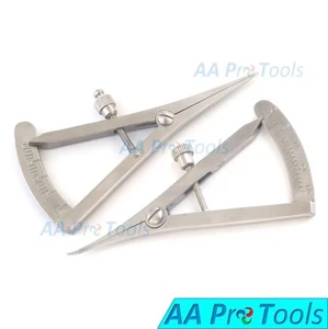 Castroviejo Caliper Curved & Straight 2 Pieces 0-20 MM 3.25" (8.3cm) - Picture 1 of 3