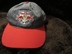 ADIDAS NEW YORK RED BULLS HAT MINT RARE HTF OFFICIAL MLS NO TAG SNAP EMBROIDERED - Picture 1 of 7