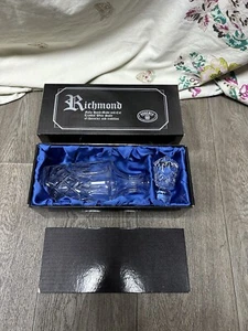Richmond Bohemia Crystal Glass Decanter Boxed - 22cm Tall (31cm With Lid) - Picture 1 of 10