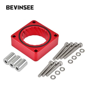 BEVINSEE Throttle Body Spacer Kit For Jeep Cherokee (XJ) 1991-2002 2.5L 4.0L - Picture 1 of 13