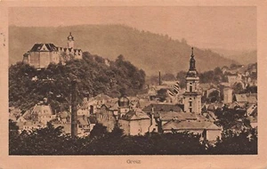 Vista De La Ciudad De Greiz, Turingia, Tarjeta Postal AK 1931 - Imagen 1 de 2