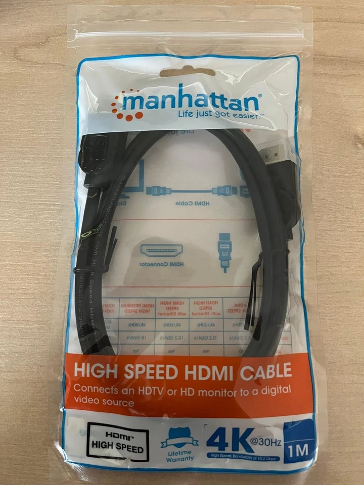 15 x BRAND NEW - HDMI Cable 4K  - 1m length - Image 1 of 2