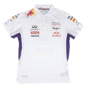 Pepe Jeans Red Bull Racing OTL2014 Button Polo Shirt White S - Picture 1 of 6