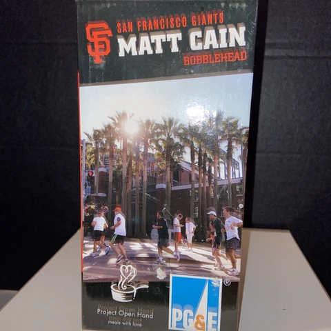 Matt Cain San Francisco Giants Bobblehead New In Box / Giant Race SF 2012 SGA Cover