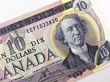 1971 Canada 10 Dollars Uncirculated Banknote EEP Prefix Lawson Bouey R376