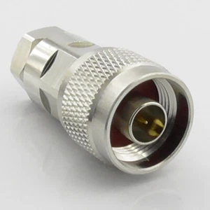 N tipo enchufe macho para LDF1-50 LCF14-50J 1/4 "pulgadas cable coaxial Andrew Heliax - Imagen 1 de 6