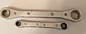 Cornwell 13mm X 14mm 6 Point Flat Ratcheting Box Wrench RB-M1314 + RB-MO708 - Picture 1 of 5