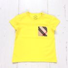 Burberry Baby Yellow With Burberry Pattern On The Pocket T-Shirt - Age 18 Months