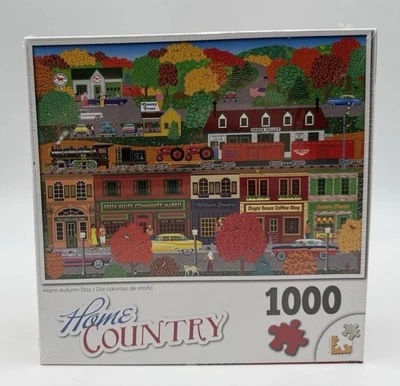 Home Country Puzzle 1000 Pezzi "Giornata Calda Autunno" (20" x 27") ~ Sigillato - Immagine 1 di 4