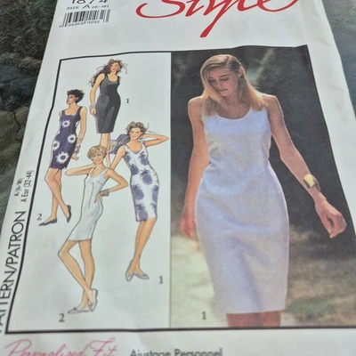 STYLE  pattern 1874 - Misses Fitted Dress sewing pattern   Size 6-18 14 (uncut) - Image 1 of 3