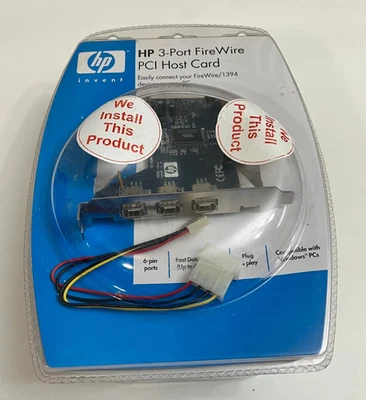New Genuine HP IEEE 1394b FireWire PCIe Card 632487-001 NK653AA - Image 1 of 4