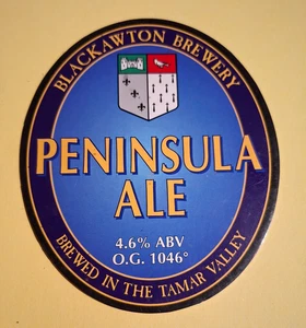 BLACKAWTON Cervecería Península Real Ale Cerveza Bomba Clip Insignia CERRADO Tamar Valley - Imagen 1 de 1