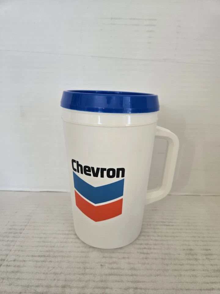 Taza de café de viaje aislada Chevron Aladdin de 34 oz vintage con tapa ENVÍO GRATUITO Foto 1 de 4