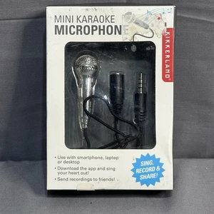 Mini Karaoke Microphone Smartphones Laptop Desktop Brand New In Box, Silver - Picture 1 of 2