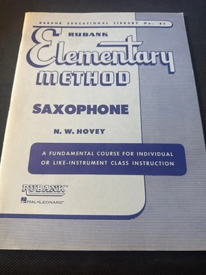 Rubank No. 41 Elementary Method for Saxophone by N.W. Hovey Music Book - Image 1 of 3