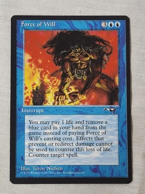 NM Force of Will Alliances Mtg Magic the Gathering - Image 1 of 4
