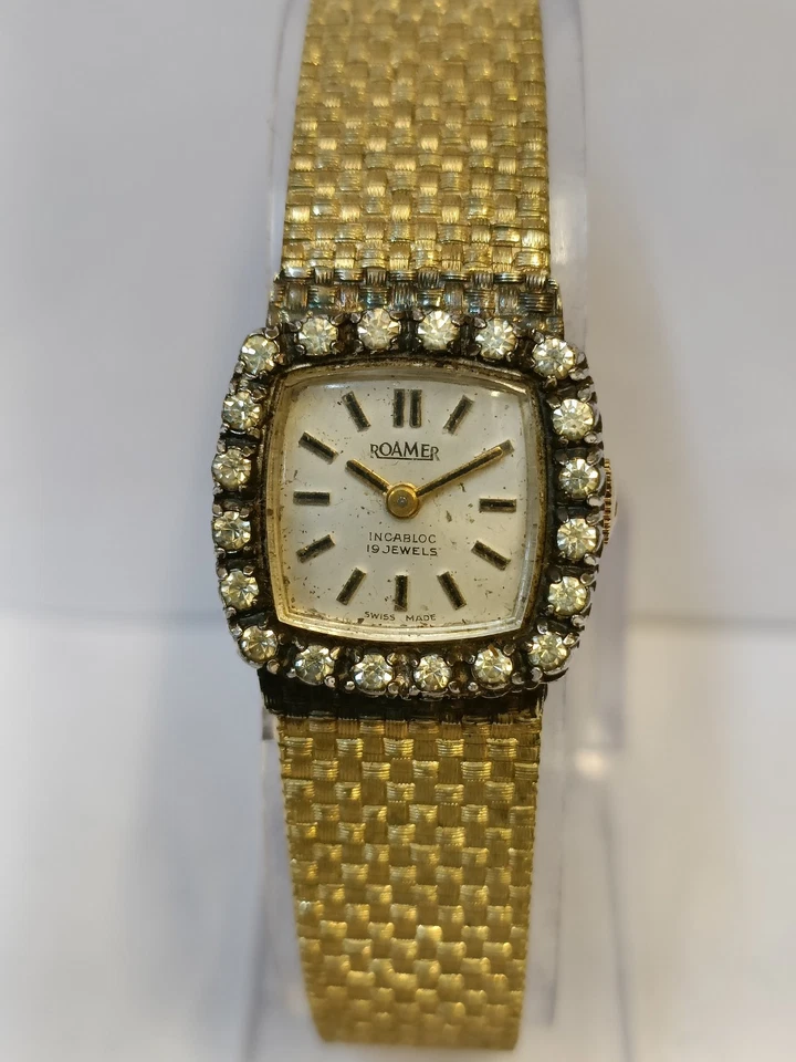 ROAMER 19 JOYAS CUERDA PÁTINA ESFERA BLANCA 4668330 SUIZO MUJER FUNCIONANDO COMPLETO Foto 1 de 4